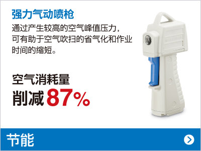 強(qiáng)力氣動噴槍 空氣消耗量 削減87%